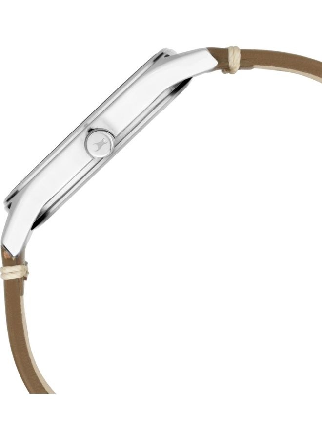 فاستراك ساعة يد بعقارب وسوار من الجلد للرجال - Image 4