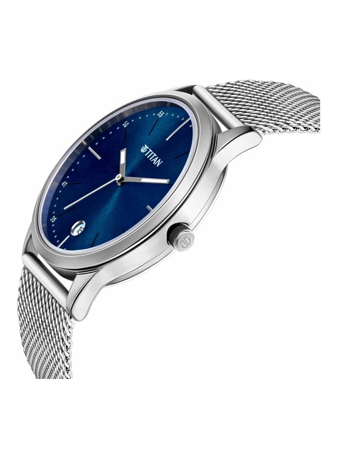 تيتان ساعة يد بسوار من الستانلس ستيل للرجال - Image 3