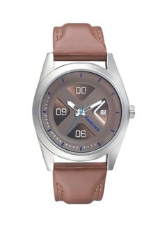 fastrack Men's Leather Strap Analog With Date Function Watch  - Image 1