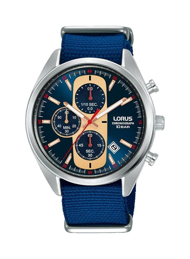 لوراس ساعة كرونوغراف تناظرية بحزام من النايلون - Image 1