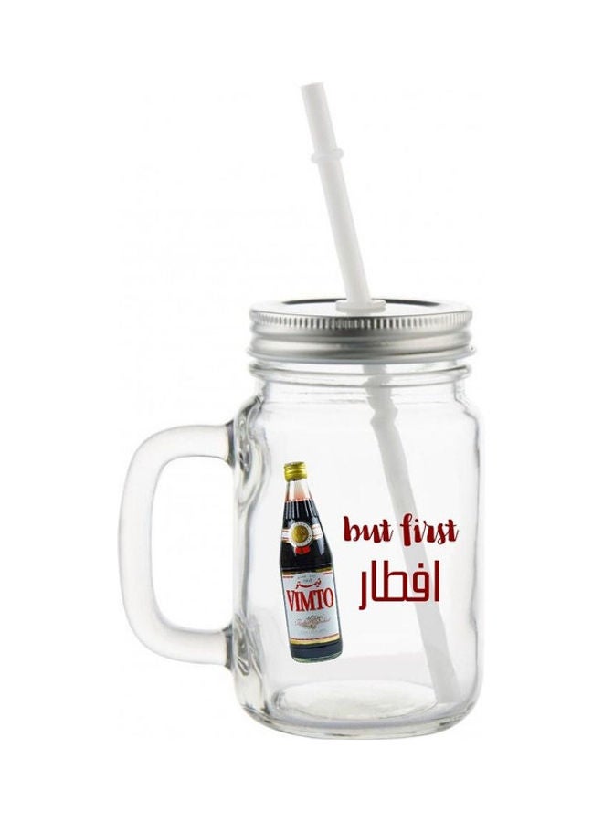 إم إي سي But Iftar First Ramadan Print Coffee Jar Clear - Image 1