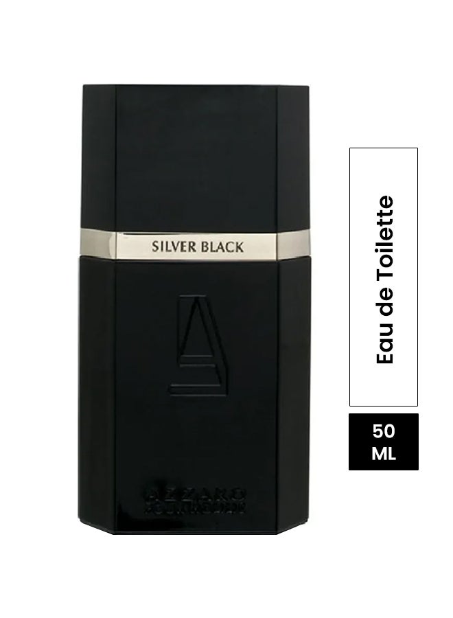 أزارو عطر إيو دي تواليت بور هوم في زجاجة تجمع بين اللونين الفضي والأسود 50ملليلتر - Image 1