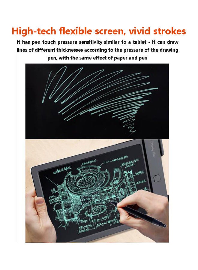 Arabest Graphics Drawing Pen Tablet Pressure Sensitivity with Battery-Free Stylus Black - Image 3