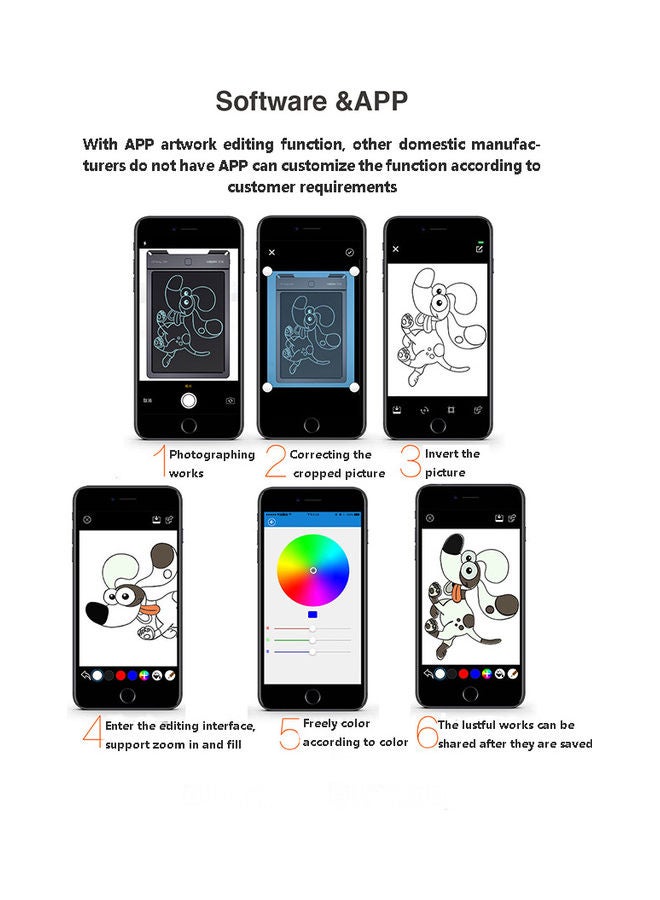 Arabest Graphics Drawing Pen Tablet Pressure Sensitivity with Battery-Free Stylus Black - Image 4