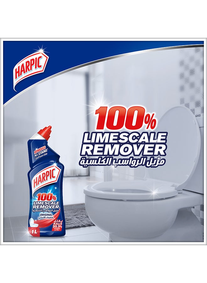 Harpic Original Toilet Cleaner Liquid Limescale Remover 1Liters  - Image 2