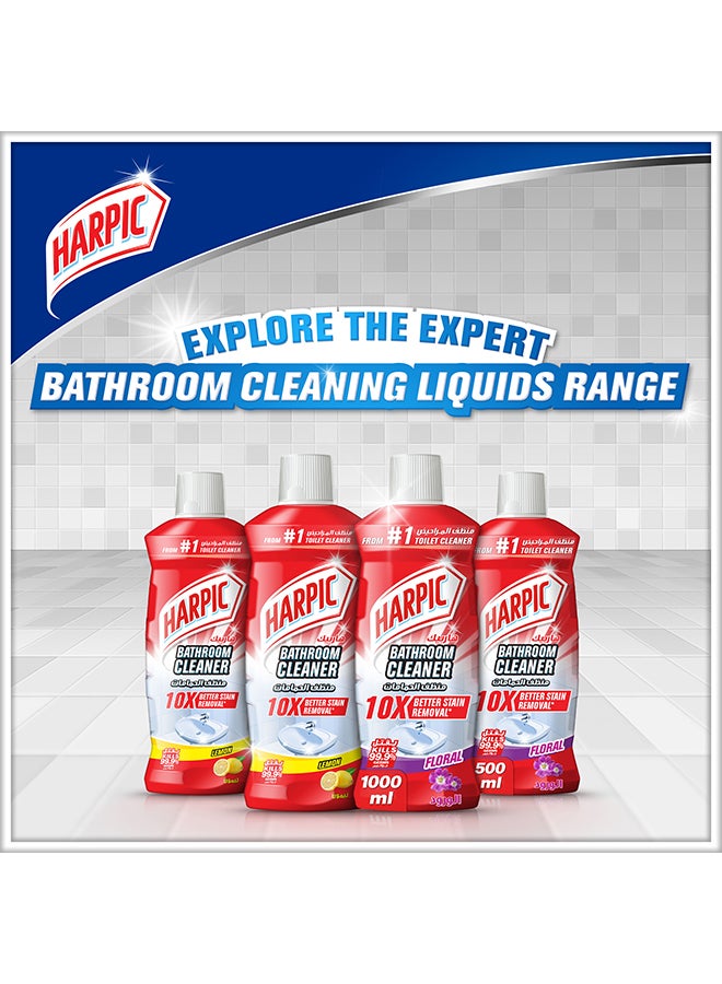 Harpic - Bathroom Cleaner, 10X, Lemon 500ml - Image 1