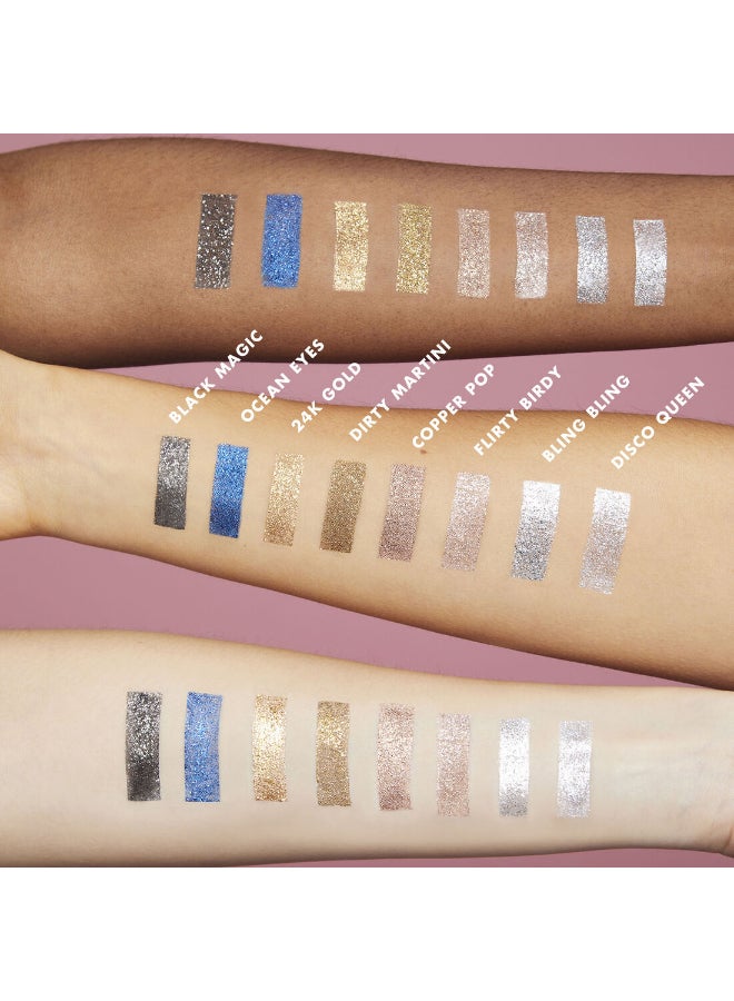 elf Liquid Glitter Eyeshadow 24K Gold - Image 5