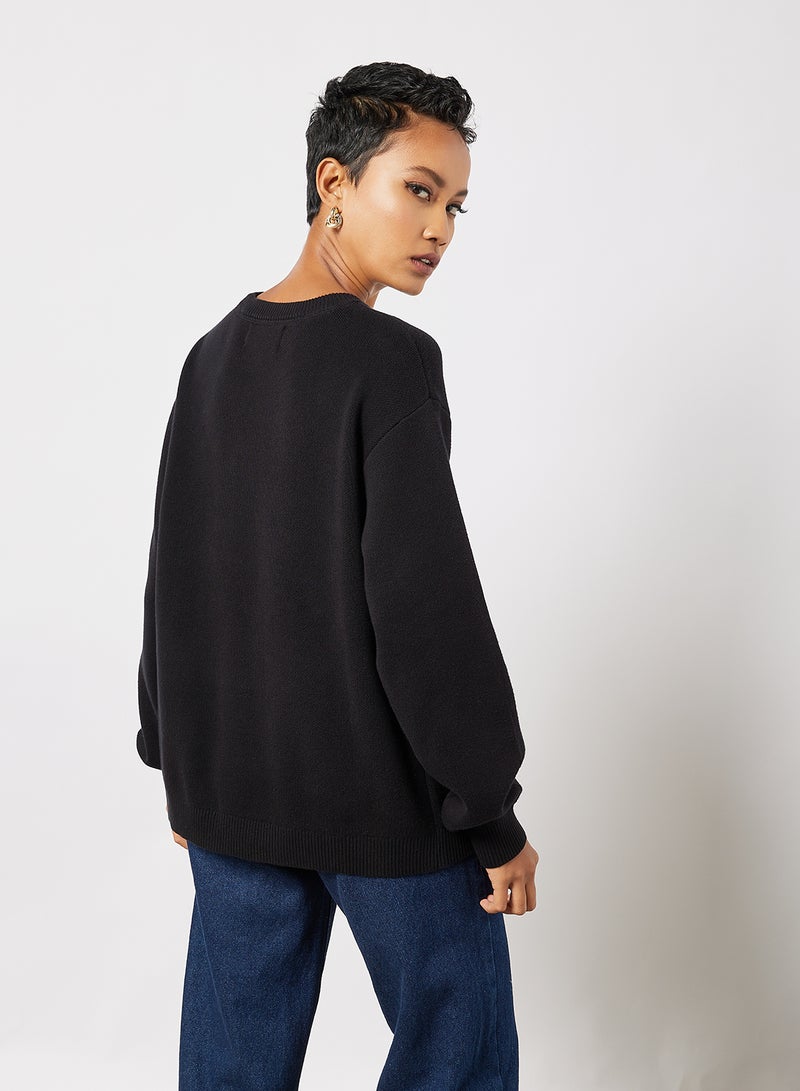 VANS - Tierra Whack Crew Neck Sweater Black - Image 1