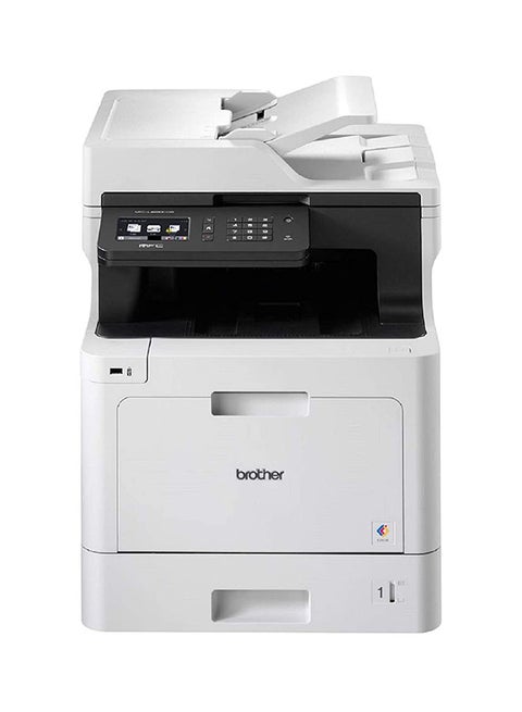 طابعة ليزر لاسلكية الكل في واحد، MFC-L8690CDW، طباعة بالألوان الكاملة ومتقدمة على الوجهين وطباعة متحركة، جيجابت إيثرنت، حبر حبر عالي الإنتاجية أبيض