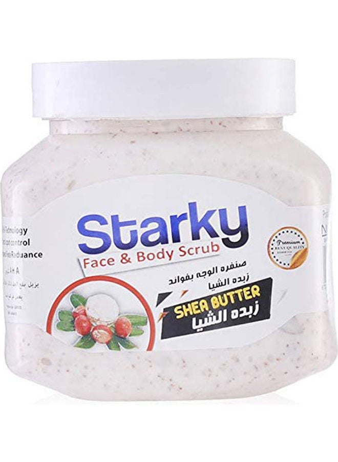 Starky - Face And Body Scrub With Shea Butter White 300ml - Image 1
