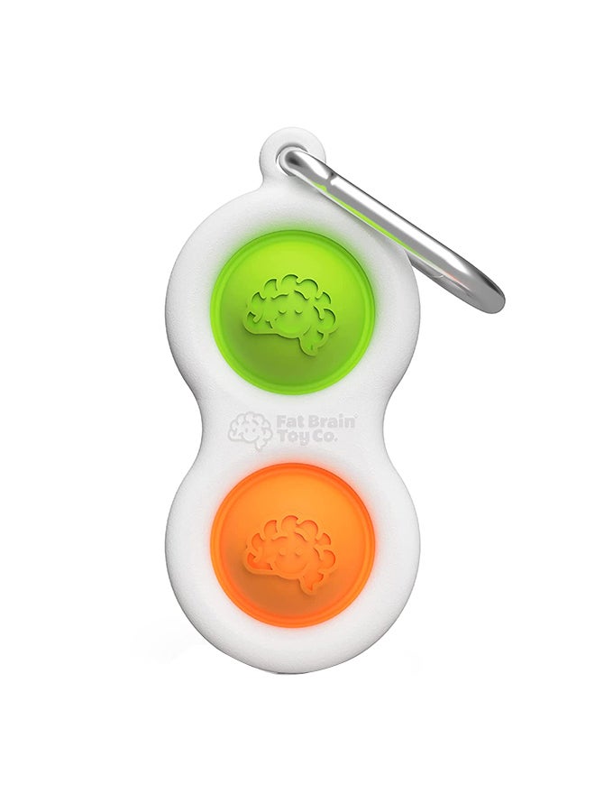 Fat Brain Toys - Simpl Dimpl Office And Desk Toys, For Ages 3 to 12 Years - Orange/Lime 19.05x11.43x11.43cm - Image 1