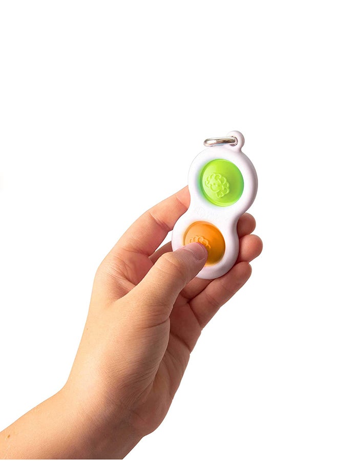 Fat Brain Toys - Simpl Dimpl Office And Desk Toys, For Ages 3 to 12 Years - Orange/Lime 19.05x11.43x11.43cm - Image 1