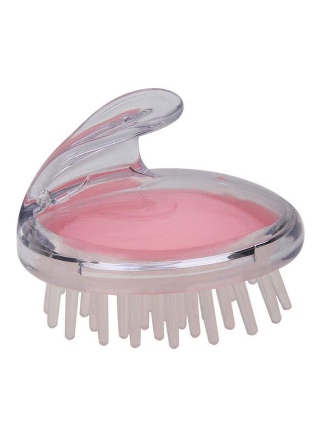 Silicone Head Body Massager Shampoo Scalp Massage Brush Hair Pink