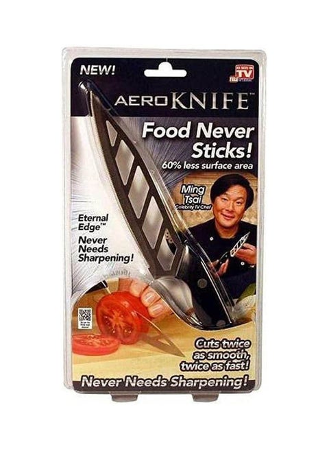 Sharp Cutting Knife With Less Surface Area And Nonstick Food Aero Silver