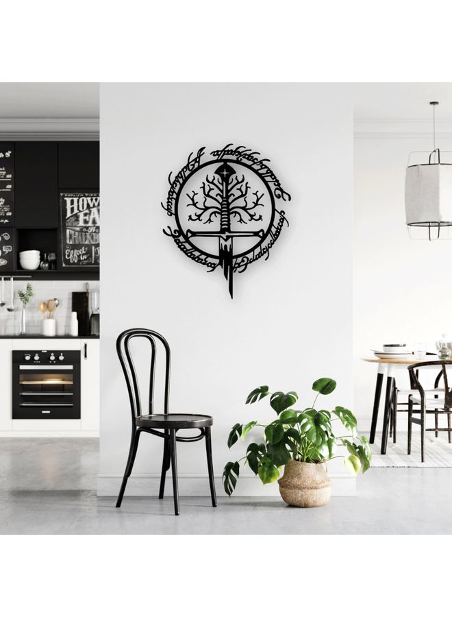 بي بي لوحة فنية على الحائط أسود 20سم - Image 2