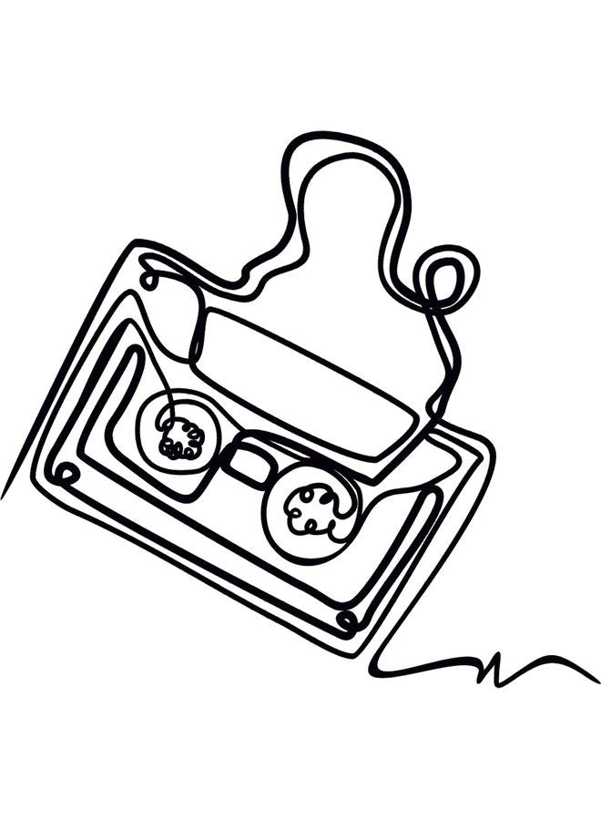 بي بي ملصق جداري للزينة أسود 20سم - Image 1