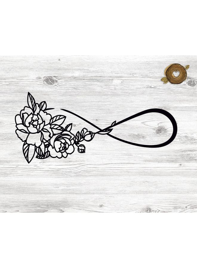 بي بي لوحة فنية على الحائط أسود 20سم - Image 2