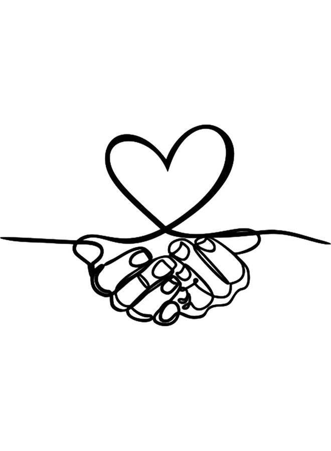 بي بي ملصق جداري للزينة أسود 20سم - Image 1