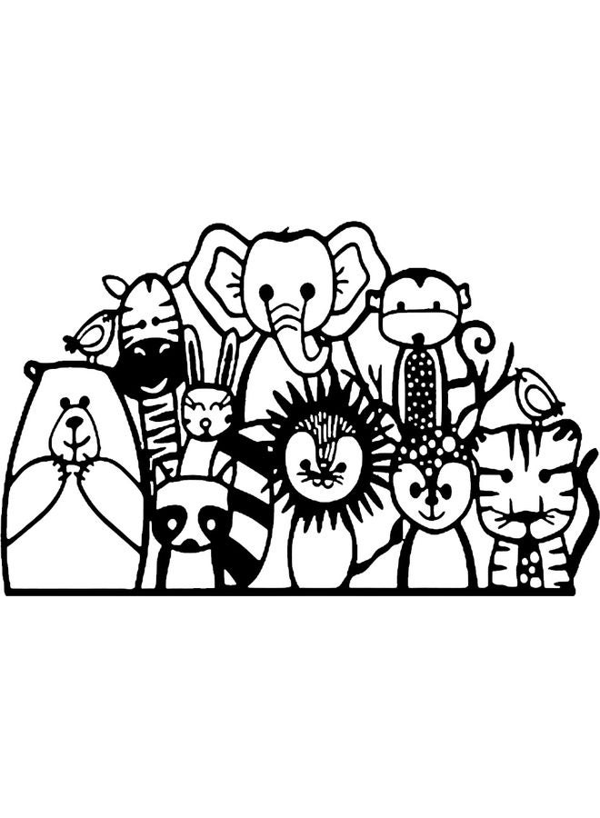 بي بي ملصق جداري للزينة أسود 20سم - Image 1