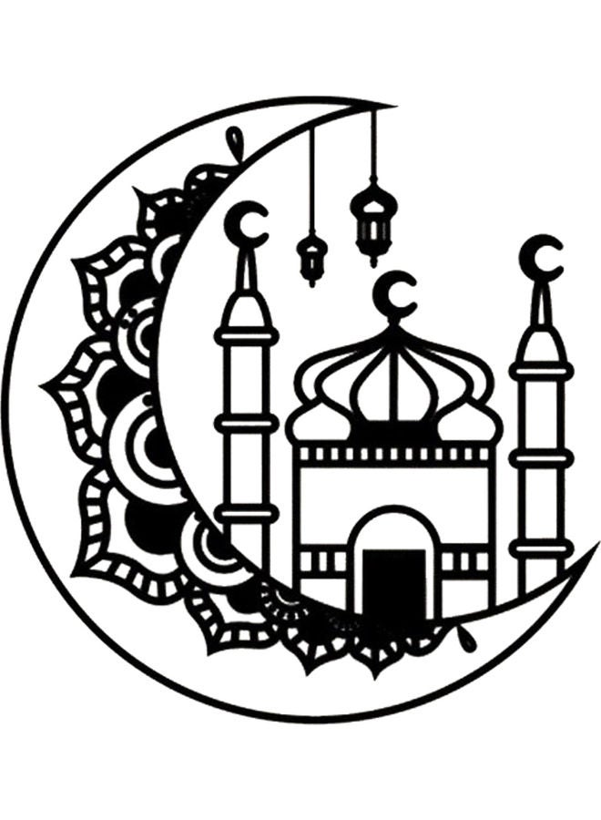 BP Decorative Wall Sticker Black 20cm - Image 1