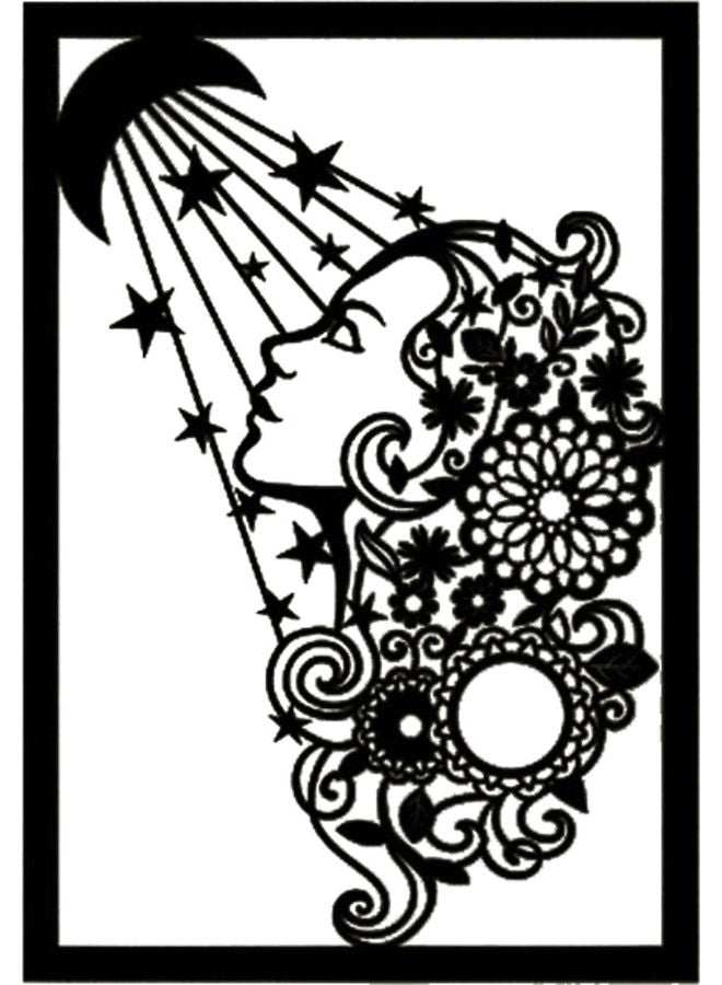 BP Decorative Wall Sticker Black 20cm - Image 1