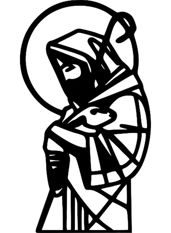 بي بي لوحة فنية على الحائط أسود 20سم - Image 1