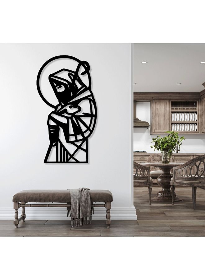 بي بي لوحة فنية على الحائط أسود 20سم - Image 2