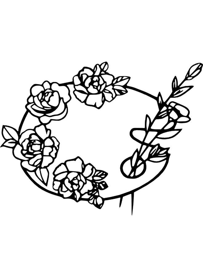 BP Decorative Wall Sticker Black 20cm - Image 1