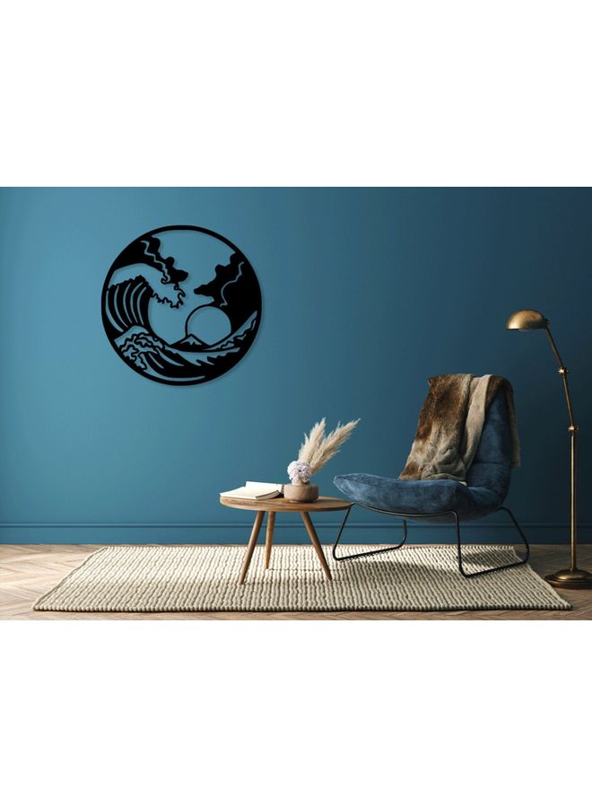 بي بي لوحة فنية على الحائط أسود - Image 2