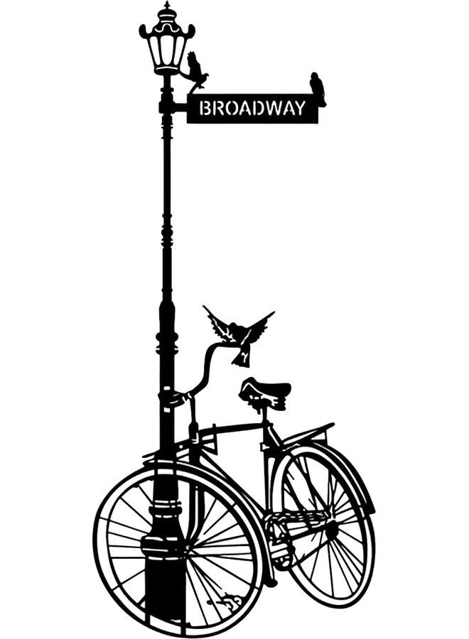 BP Decorative Wall Sticker Black 20cm - Image 1