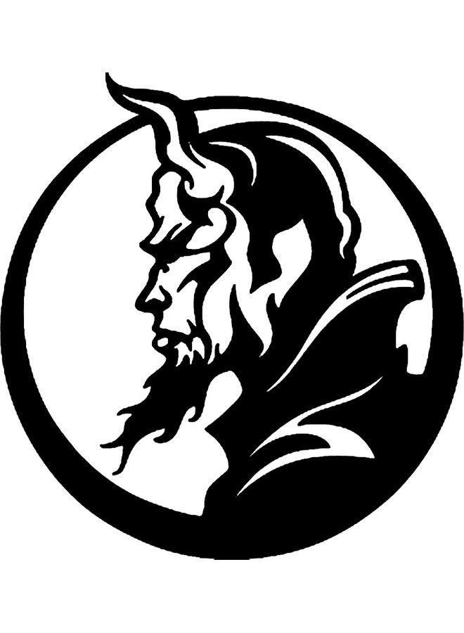 BP Decorative Wall Sticker Black 20cm - Image 1