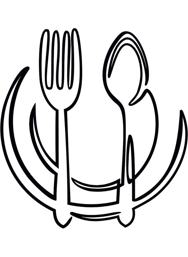 BP Decorative Wall Sticker Black 20cm - Image 1