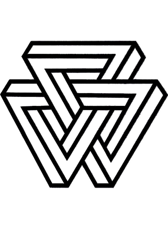 BP Decorative Wall Sticker Black 20cm - Image 1