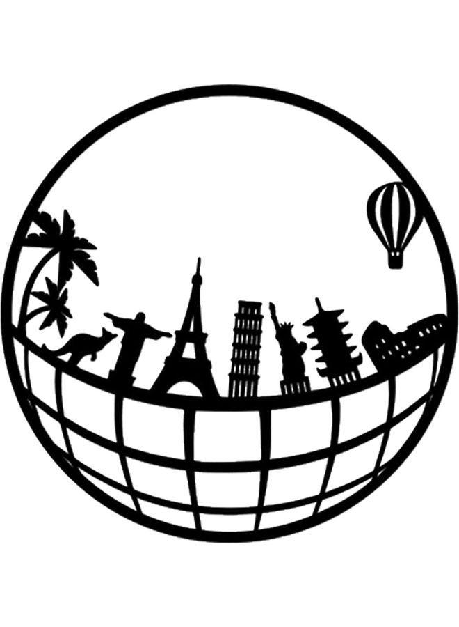 بي بي لوحة فنية على الحائط أسود 20سم - Image 1