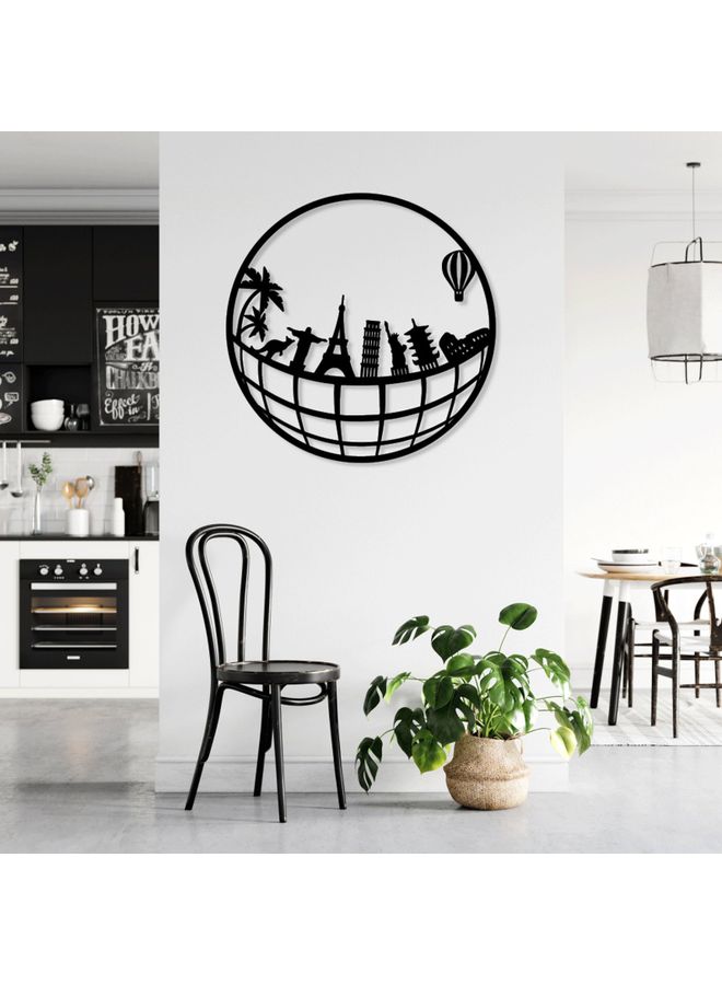 بي بي لوحة فنية على الحائط أسود 20سم - Image 2