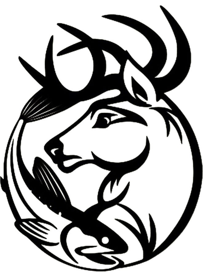 BP Decorative Wall Sticker Black 20cm - Image 1