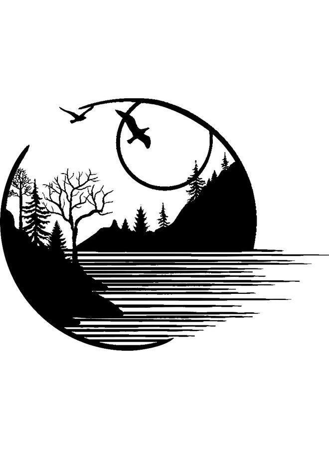 بي بي لوحة فنية على الحائط أسود 20سم - Image 1