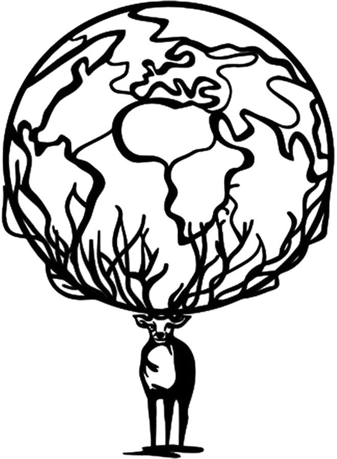 BP Decorative Wall Sticker Black 20cm - Image 1