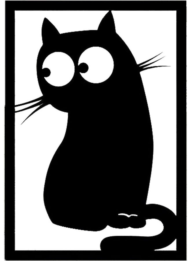 BP Decorative Wall Sticker Black 20cm - Image 1