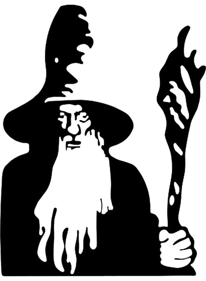 BP Decorative Wall Sticker Black 20cm - Image 1