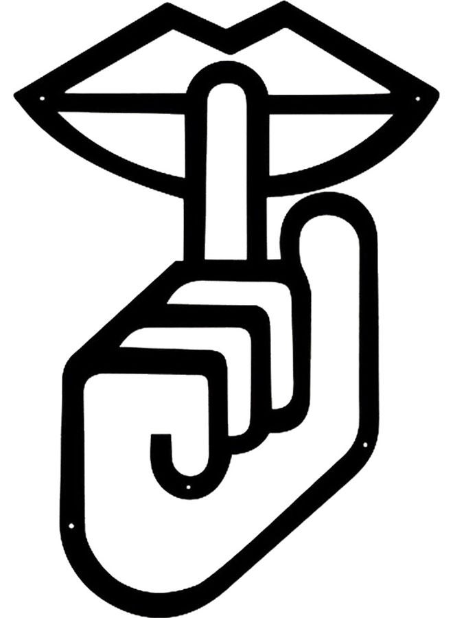 بي بي ملصق جداري للزينة أسود 20سم - Image 1