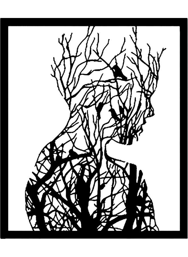 BP Decorative Wall Sticker Black 20cm - Image 1