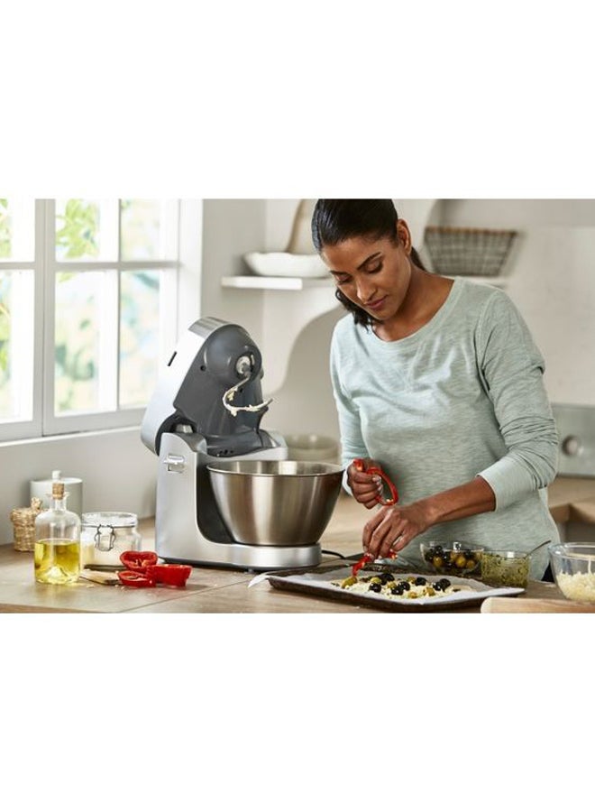 KENWOOD - Kitchen Machine,  Stainless Steel Bowl, Prospero 5 Attachments, Variable Speed, K-Beater, Whisk, Dough Hook, Blender, Meat Grinder, 4.3 L 1000 W KHC29.G0SI Silver - Image 1
