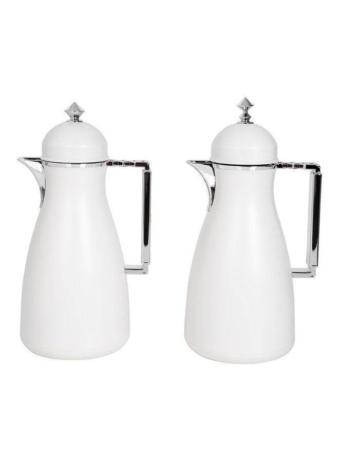 Dallaty - 2-Piece Plastic Vf Koufa Flask White/Silver 1Liters - Image 1