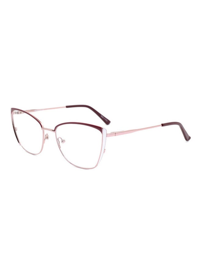 LAOONT women Eyeglass Frame Cateye Metal Shape - Image 2