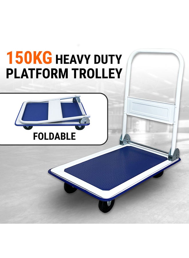 ALMUFARREJ - Iron Loading Trolley White/Black 150kg - Image 1
