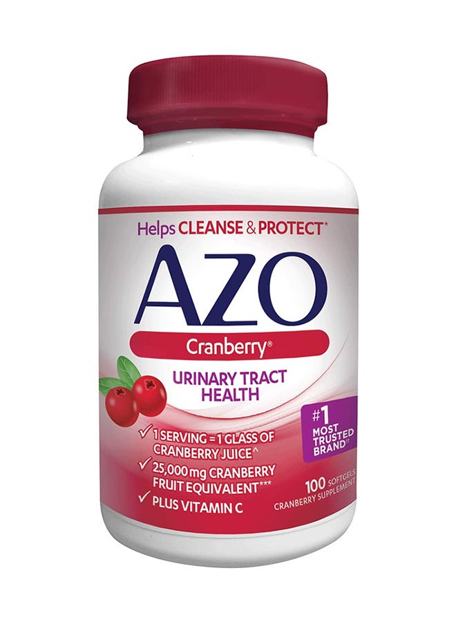 AZO - Urinary Tract Health Cranberry Supplement - 100 Softgels - Image 1