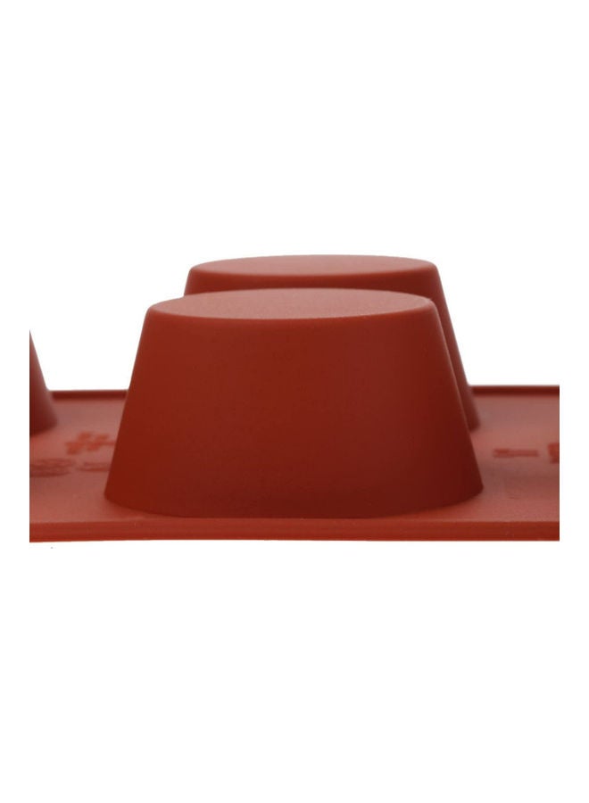 Silikomart 6 Cavities Muffin Mould Red 33 x 18 x 3.5cm - Image 4