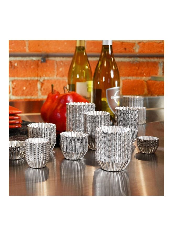 فات داديوس Mini Tartlet Pan Silver 6.4x6.4x2.3cm - Image 2