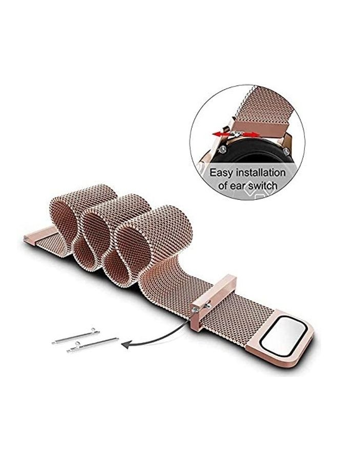 Generic - 16mm, Milanese Loop Magnetic Stainless Steel Replacement Wrist Strap Bracelet Watch Band for Huawei B6 Rose Gold - Image 1